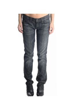 7 for all Mankind Straight Leg Crystal Chain Jeans